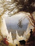 Caspar David Friedrich Chalk Cliffs on Rugen oil painting